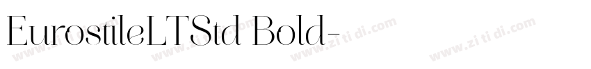 EurostileLTStd Bold字体转换